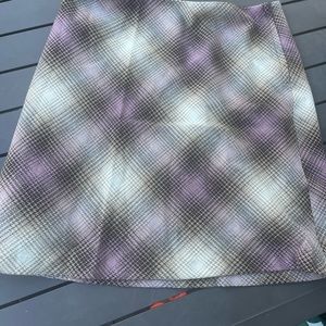 H&M multi color plaid skirt